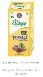 Exe Triphala Pravahi Kwath