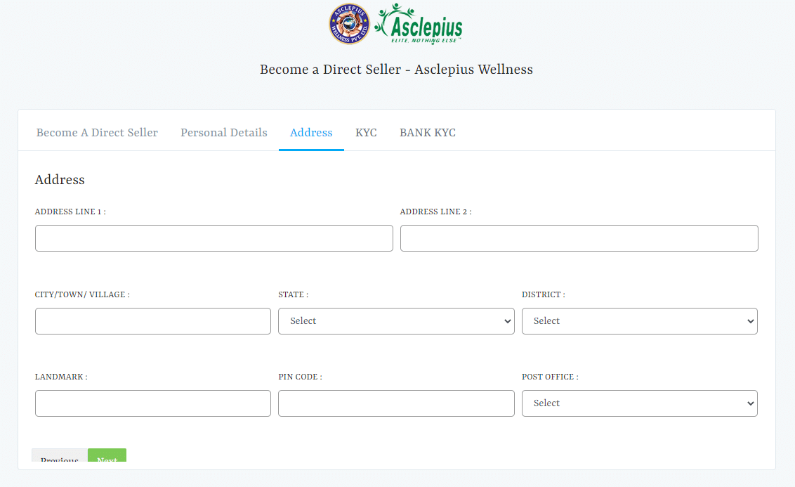 AWPL Address form