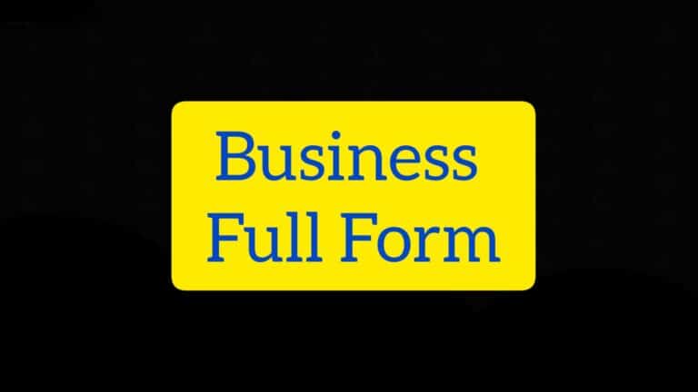 Business Full Form