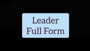 Leader Full Form