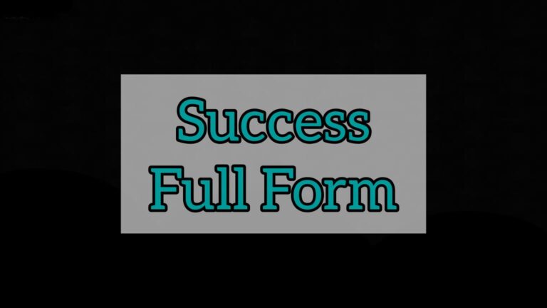 Success Full Form